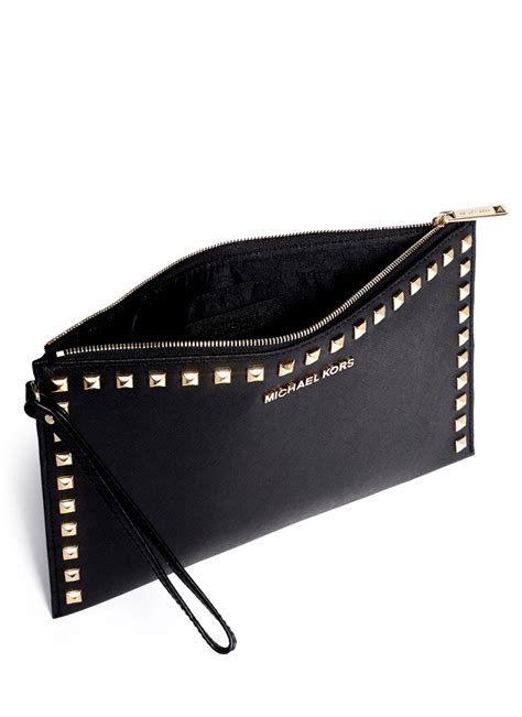 vintage michael kors purse clutches|Michael Kors studded clutch.